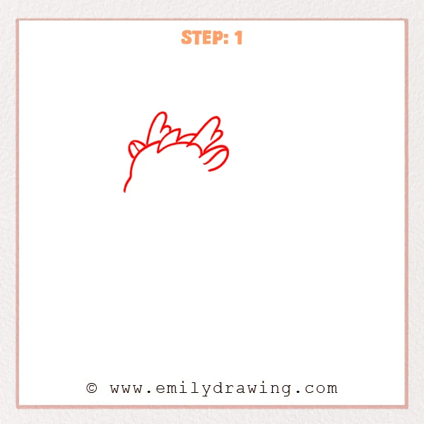 how to draw a chinese dragon - Step 1